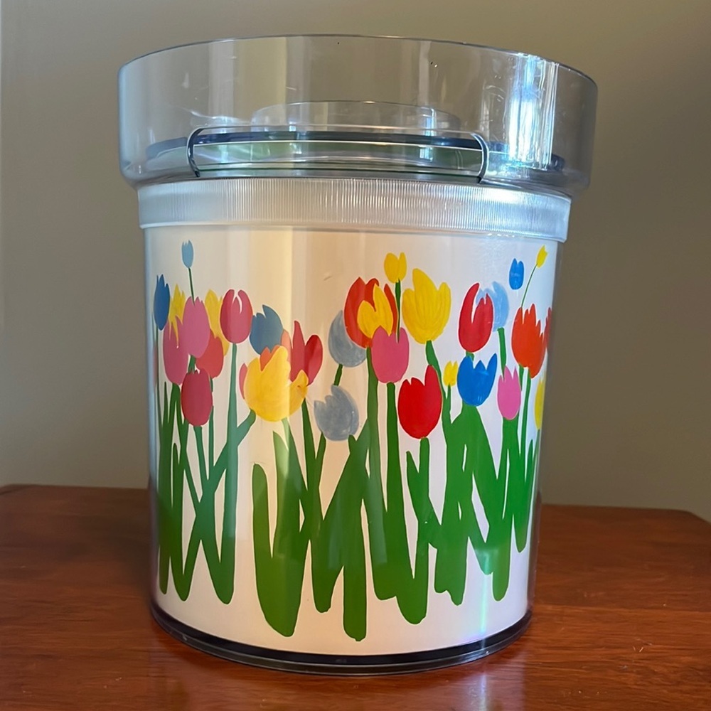 Vintage St. Tropez Mod Ice Bucket Tulip 60s 70s Colorful Spring‎ Summer Audrey